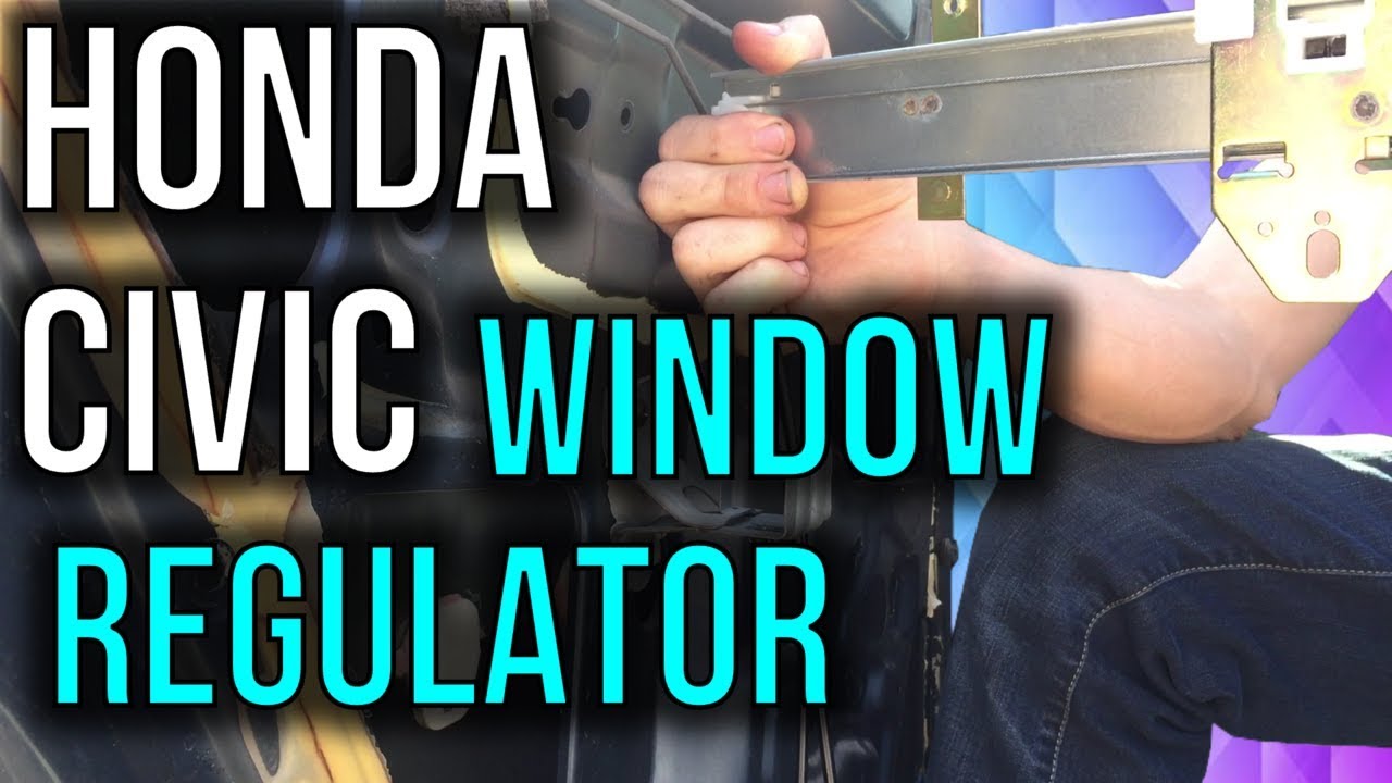 Honda Civic Manual Window Regulator Replacement - YouTube