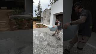 Water Just Drains Completely Through In Seconds On This Permeable Pavement Driveway