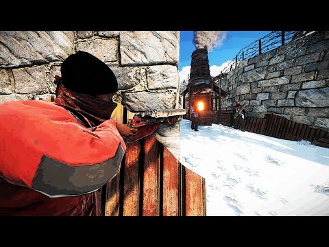 Видео: Пришли бомжами - ушли с калашами! Выживание среди кланов в Раст Rust