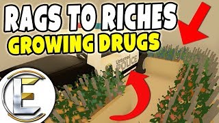 Growing Drugs In The Police Station! - Unturned Roleplay Rags to Riches #63 screenshot 3