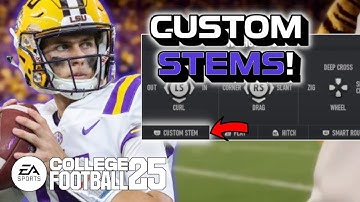 How to use CUSTOM STEMS in College Football 25!
