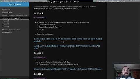 Introduction to the Python for Finance Course