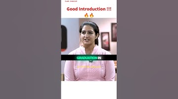 Good Introduction ? 🔥 | UPSC Backbone | Upsc Interview | Ishita Rathi | #shorts