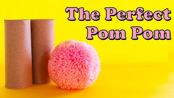 How To Make Pom Poms With Toilet Paper Rolls in LESS than 5 Minutes