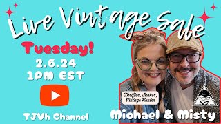 Live Vintage Sale TUESDAY! Thrifter Junker Vintage Hunter & The Cult Of Vintage