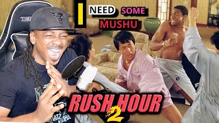 CHIRS TUCKER & JACKIE CHAN are unstoppable.. RUSH HOUR 2 first time watching MOVIE REACTION