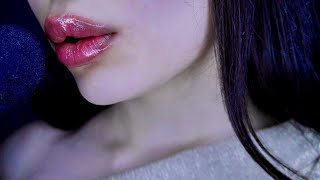 ASMR Face Touching with tk tk, Fire Sounds, Breathing for sleep