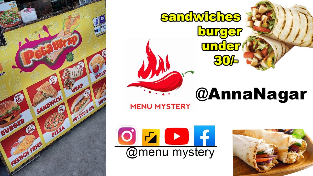 peta wrap anna nagar sandwich 30 YouTube