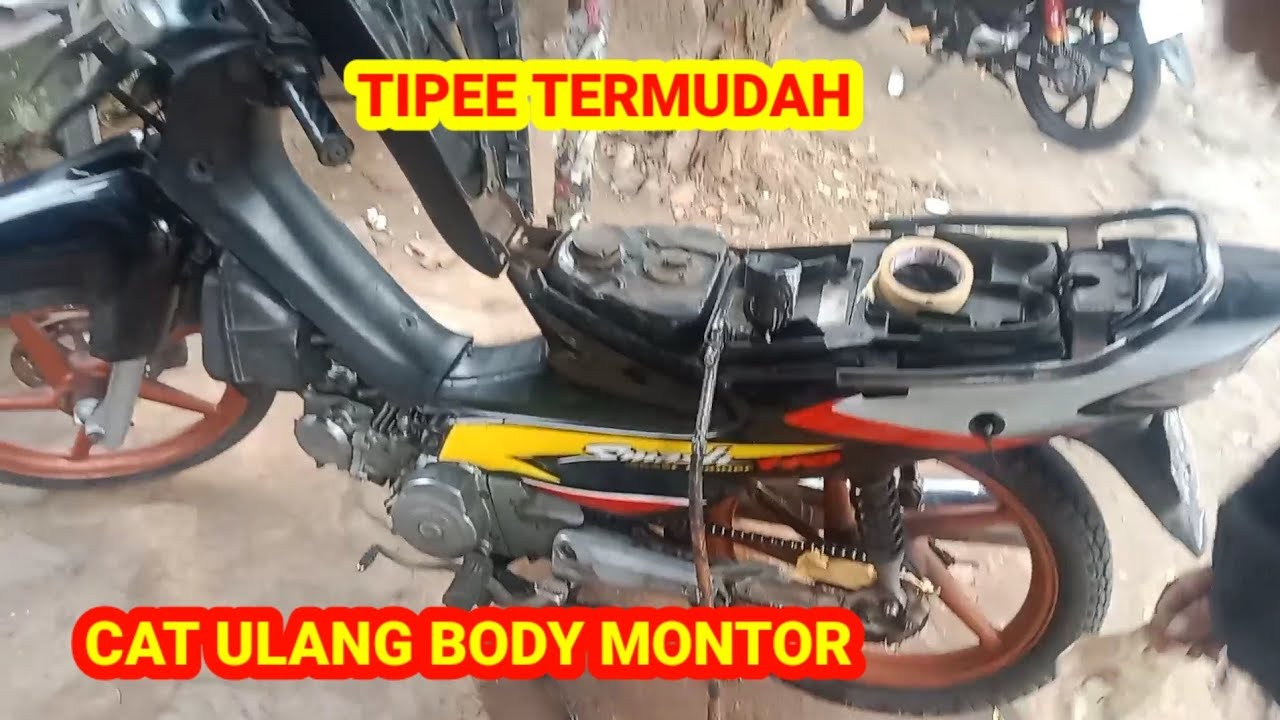 Tipe mudah..!!cat ulang body montor smes - YouTube