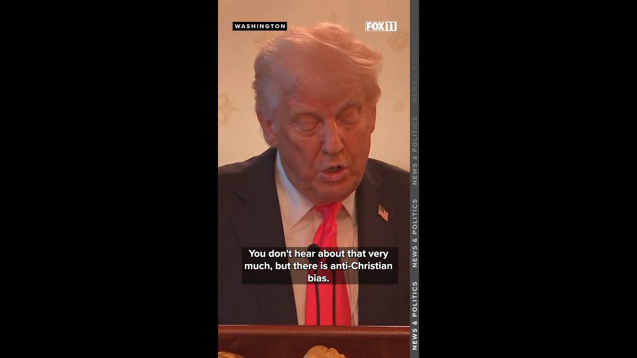 Trump promises to 'eradicate anti-Christian bias'