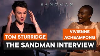 Tom Sturridge and Vivienne Acheampong on working with ravens on 'The Sandman'