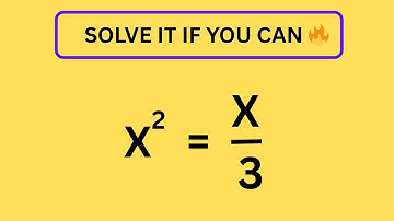 Can You Spot the Hidden Trick in This Simple Equation?