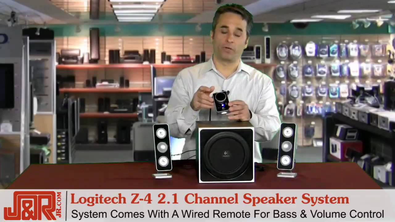 Logitech Z-4 2.1 Channel System Review - JR.com - YouTube