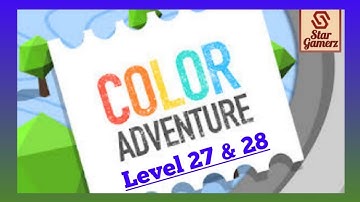 Color Adventure : Level 27 & 28 | Draw the Path & Pass All Tricky Obstacles in this 3D Game