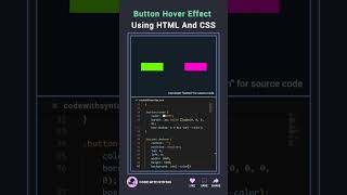 🌐 Button Hover Effect Using HTML And CSS 🔥 #js #htmlcss #programming #animation #linux