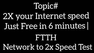 In this Video, I show you how tO double 2X your internet speed for free Help me 600K subscribes