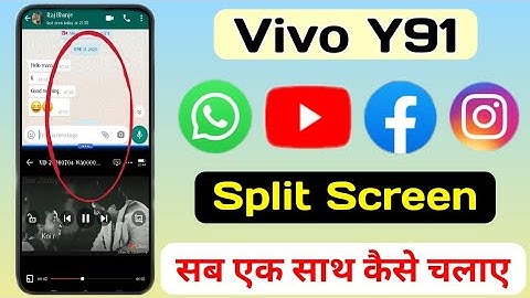 How To Use Split Screen On Vivo Y91 || Vivo Y91 Split Screen Setting || Tech Akhilesh