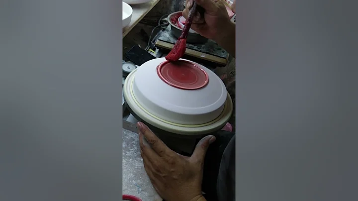 FENN Ceramic Factory Plates Hand painting and Glazing Process