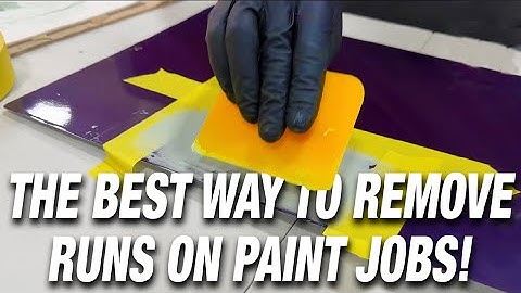 The Art of Removing Runs - How to remove Runs in your Paint? #automotiverefinishing #autorefinish