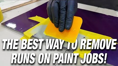 The Art of Removing Runs - How to remove Runs in your Paint? #automotiverefinishing #autorefinish