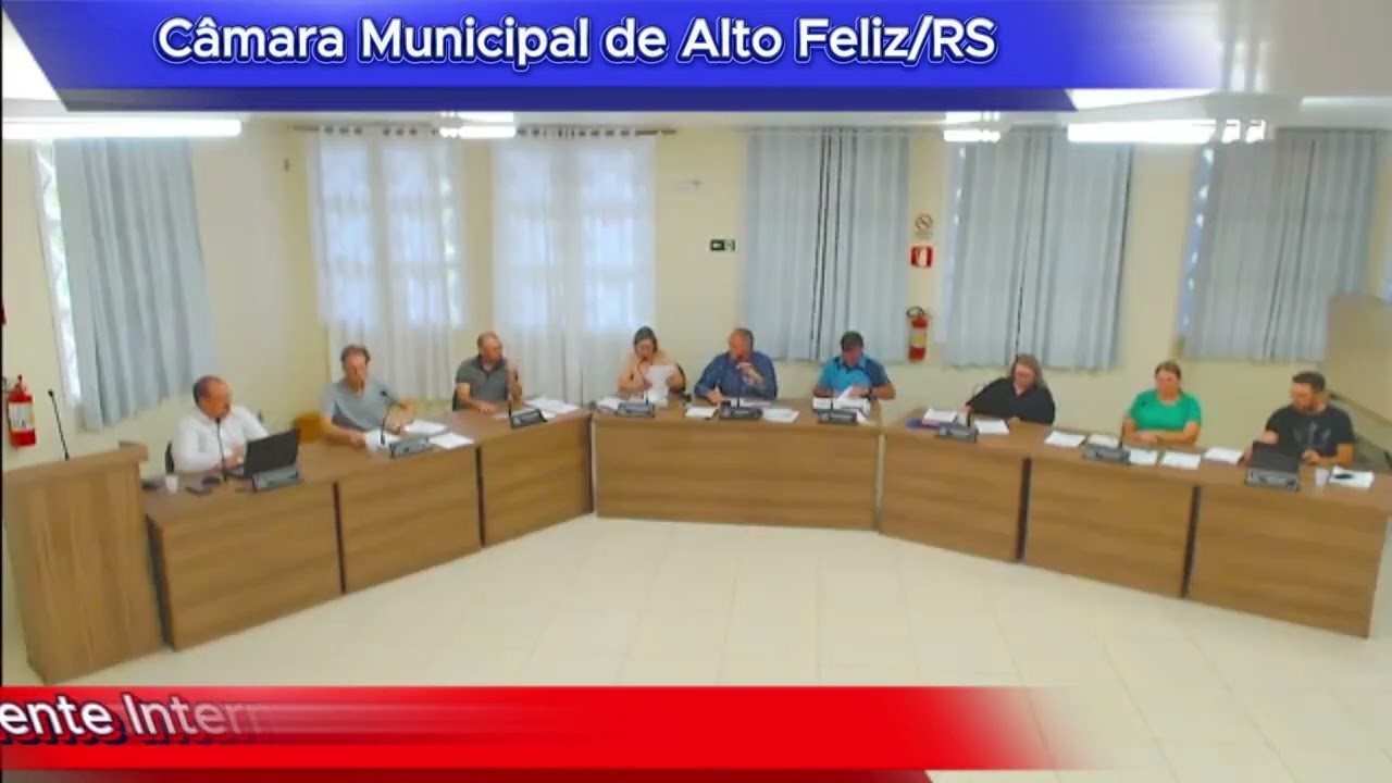 Sessão Ordinária 20/2025, Câmara Municipal de Alto Feliz, 25/11/2025.