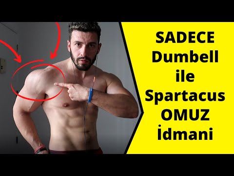 EV'de EN İYİ OMUZ BÜYÜTME Idmani !! || Spartacus Dumbell Serisi