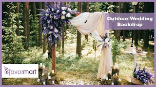 Outdoor Wedding Backdrop | Shop The Look | eFavormart.com