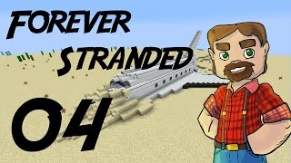 Modded 1.10 Minecraft: Forever Stranded Episode 4:  Food, Water, Cool  Heaven!  Sorta.