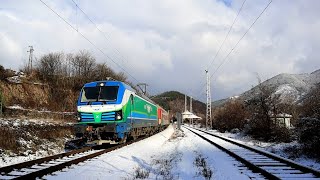 Fast Train 2610 Passing Vlado Trichkov Stop | Smartron 80 044 | December 2021