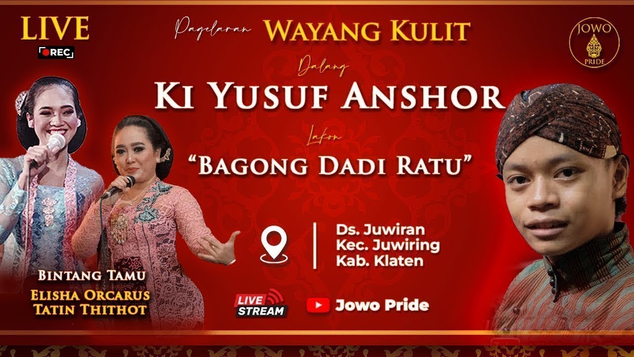 🔴Bagong Dadi Ratu - Wayang Kulit Ki Yusuf Anshor BT Elisha Orcarus & Tatin Titot | Klaten