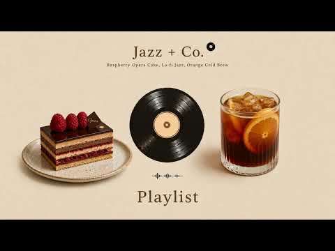 Raspberry Opera Cake Lo-fi Jazz ☕ | Relaxing Cafe Music for Study & Work
