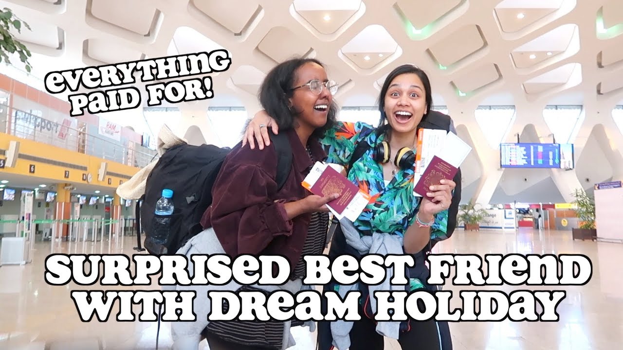 surprising best friend with her dream holiday *emotional* | clickfortaz