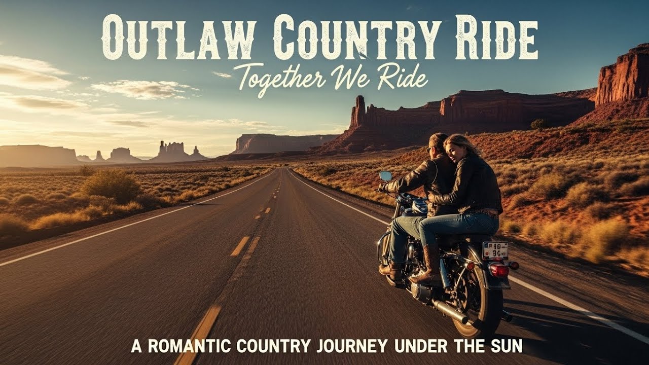 Best Music Outlaw Country Ride 🔥 Together We Ride 🎸 A Romantic Country Journey Under the Sun