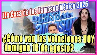 La Casa de los Famosos México 2026: How are the votes going TODAY, Sunday, August 16th