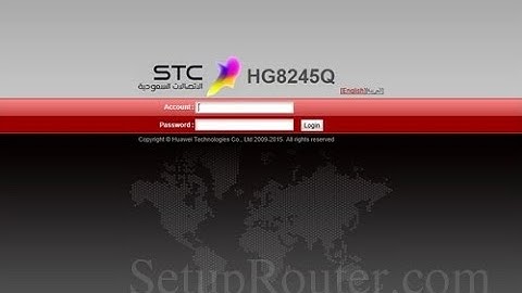 HOW TO CHANGE STC WIFI name and Password HG8245Q FOR 5G