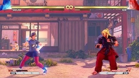 STREET FIGHTER V Sakura V-Trigger 2 Critical Art Combo