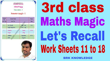 Grade 3 Maths Magic workbook Semester - 1 | Let