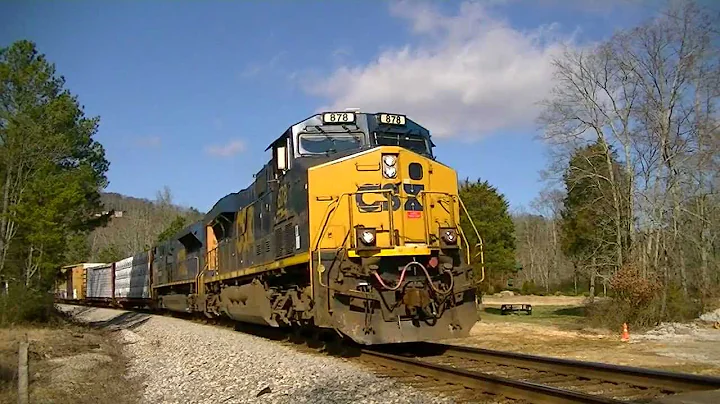 CSX 878 Leads CSX Q581-30 w/ Conductor Kenneth Tea...