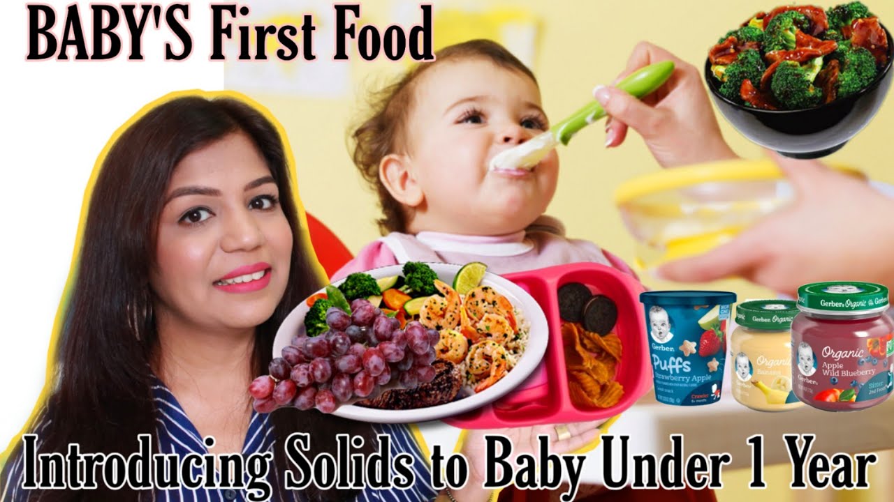 BABY'S FIRST FOOD Introducing Solid Food To Baby UNDER 1 Year baby Food