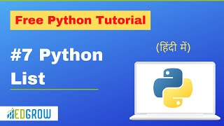 Python Lists Tutorial | Free Python Tutorials for Beginners | Python Tutorial in Hindi