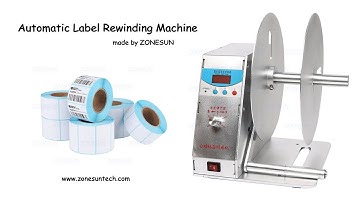 How to use the Automatic Label Rewinding Machine