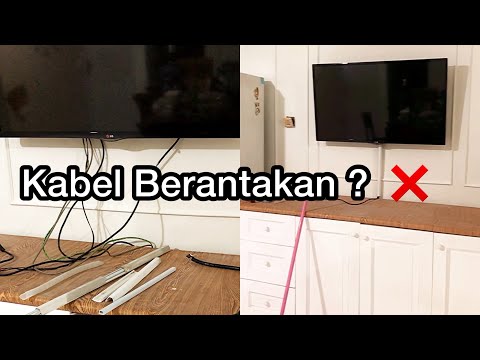 Video: Bagaimana Cara Menyembunyikan Kabel Dari TV Di Dinding? 37 Foto Bagaimana Cara Menghiasnya? Bagaimana Cara Menutup TV Dan Menyembunyikan Kabel Dengan Kotak?