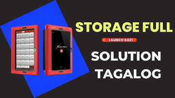 Launch X431 Storage Full - How to fix - Tagalog