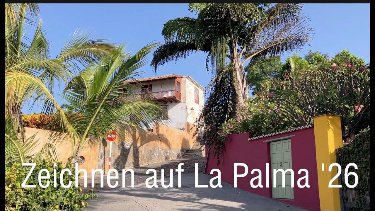 Zeichnen auf La Palma '26, Kursimpressionen