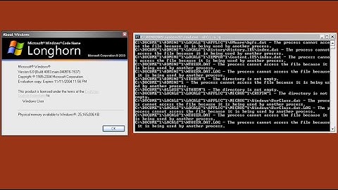 Destroying Windows Longhorn Build 4083!