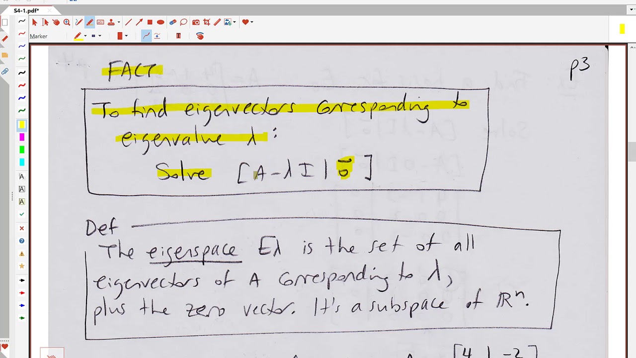 4.1 Eigenvalues and Eigenvectors