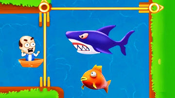 Save Daddy Pull The Pin 🚣🦈 Gameplay Android, iOS🔥 (Level 15-17) @gamingkvideos8339