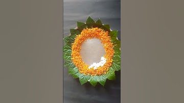 Thumbnail of #easy thali decoration ideas with flowers 🌺🌼#shorts #youtubeshorts #viral #fun #trending #ytshorts