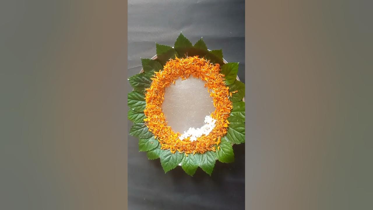 #easy thali decoration ideas with flowers 🌺🌼#shorts #youtubeshorts #viral #fun #trending #ytshorts