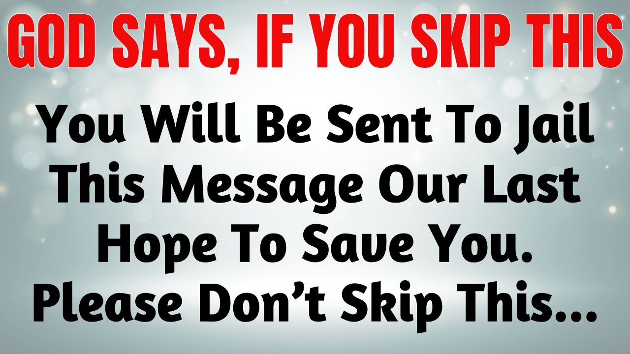 🚨God Says: "IF YOU IGNORE THIS, A SERIOUS CONSEQUENCE MAY COME YOUR WAY..." | Gods Message 